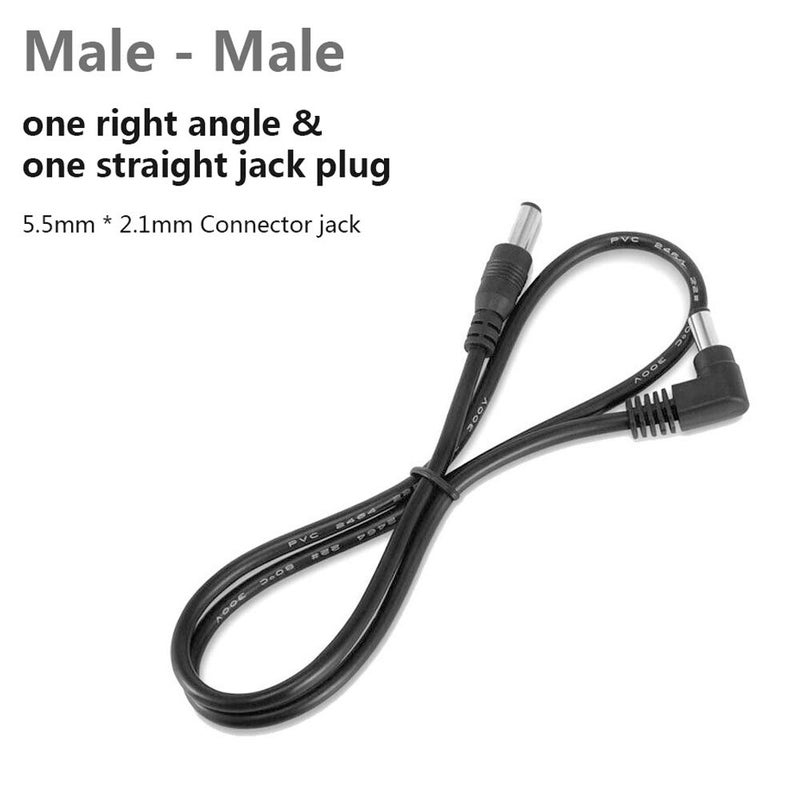 AlloverPower 4-Pack DC Male to Male Cable 5.5mm X 2.1mm Connector Plug Patch Wire Adapter Extension Cord for Strip Light, DVR CCTV Surveillance Security Camera, Audio Recording, Car, Monitor 2Ft - Image 3